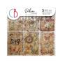 Preview: Ciao Bella - Designpapier "Cabinet of Curiosities Pearl-Copper" Deluxe Paper Pack 6x6 Inch - 5 Bogen