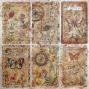 Preview: Ciao Bella - Designpapier "Cabinet of Curiosities Pearl-Copper" Deluxe Paper Pack 6x6 Inch - 5 Bogen