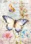 Preview: Ciao Bella - Seidenpapier - Decopatch Papier "Whismical Butterflies" Tissue Paper A4 - 6 Bogen