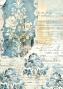 Preview: Ciao Bella - Seidenpapier - Decopatch Papier "French Blue" Tissue Paper A4 - 6 Bogen