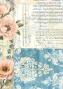 Preview: Ciao Bella - Seidenpapier - Decopatch Papier "French Blue" Tissue Paper A4 - 6 Bogen