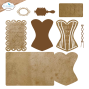 Preview: Elizabeth Craft Designs - Stanzschalone "Laced Up" Dies