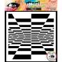 Preview: Visible Image - Schablone 6x6 Inch "Parallax" Stencil