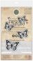 Preview: Craft Consortium - Stempelset "Butterflies" Clear Stamps
