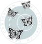 Preview: Craft Consortium - Stempelset "Butterflies" Clear Stamps