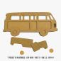 Preview: Stamperia - Holzteile "Silent Sea Van" MDF Crafty Shapes Blanks