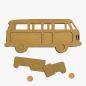Preview: Stamperia - Holzteile "Silent Sea Van" MDF Crafty Shapes Blanks