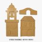 Preview: Stamperia - Holzteile "Silent Sea Village Bell Tower and Bridge Landscape" MDF Crafty Shapes Blanks
