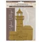 Preview: Stamperia - Holzteile "Silent Sea Village Lighthouse Landscape" MDF Crafty Shapes Blanks