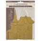 Preview: Stamperia - Holzteile "Silent Sea Village Tower Landscape" MDF Crafty Shapes Blanks