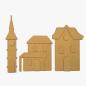 Preview: Stamperia - Holzteile "Silent Sea Village Tower Landscape" MDF Crafty Shapes Blanks