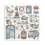Preview: Stamperia - Designpapier "Silent Sea" Paper Pack 8x8 Inch - 10 Bogen