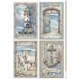 Preview: Stamperia - Decopatch Papier "Selection" Decoupage A4 - 6 Bogen  