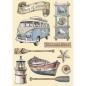Preview: Stamperia - Holzteile A5 "Endless Blue" Wooden Shapes