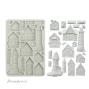 Preview: Stamperia - Gießform A5 "Houses and Lighthouse" Soft Mould 