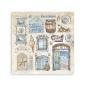 Preview: Stamperia - Aufkleber "Silent Sea" Sticker 16,5x16,5cm - 4 Bogen