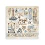 Preview: Stamperia - Aufkleber "Silent Sea" Sticker 16,5x16,5cm - 4 Bogen