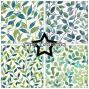 Preview: Paper Favourites - Designpapier "Vintage Green Leaves" Paper Pack 12x12 Inch 8 Bogen