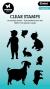 Preview: Studio Light - Stempelset "Farm Kids" Clear Stamps