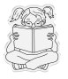 Preview: Crafters Companion - Stempelset & Stanzschablone "Reading is Dreaming" Stamp & Dies