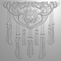 Preview: Crafters Companion - Prägefolder "Macrame" 3D Embossingfolder