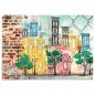 Preview: Sizzix - Schablone & Stempelset "City Life" Stencil &  Clear Stamps by Vic Hollins