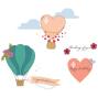 Preview: Sizzix - Stempelset "Up and Away" Clear Stamps Design by Catherine Pooler