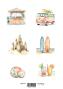 Preview: Reprint - Stanzteile "Summer" Cutouts A4 - 8 Bogen