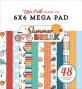 Preview: Echo Park - Designpapier "Summer Break" Cardmakers Mega Pad 6x6 Inch - 48 Bogen