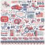 Preview: Echo Park - Designpapier "Yankee Doodle" Collection Kit 12x12 Inch - 12 Bogen