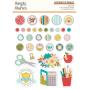 Preview: Simple Stories - Decorative Brads "Book Fair" 