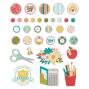 Preview: Simple Stories - Decorative Brads "Book Fair" 