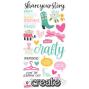 Preview: Simple Stories - Aufkleber "Crafty Babe" Foam Sticker