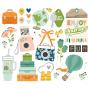 Preview: Simple Stories - Stanzteile "Happy Travels" Big Bits & Pieces 