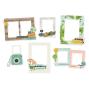 Preview: Simple Stories - Chipboard Frames "Happy Travels" 