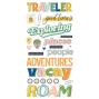 Preview: Simple Stories - Aufkleber "Happy Travels" Foam Sticker