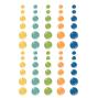 Preview: Simple Stories - Enamel Dots "Happy Travels" 60 Stück 