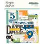 Preview: Simple Stories - Stanzteile "Happy Travels" Journal Bits & Pieces 