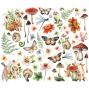 Preview: Simple Stories - Stanzteile "Vintage Woodlands" Floral Bits & Pieces 