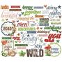 Preview: Simple Stories - Stanzteile "Vintage Woodlands" Sentiment Bits & Pieces 