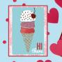 Preview: Aladine - Schablone 15x10cm "Ice-Cream" Stencil