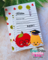 Preview: Carlijn Design - Stempelset "Notitieblok " Clear Stamp 