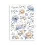 Preview: Stamperia - Washi Papier "Timeless" Washi Pad 14,8x21cm - 8 Bogen