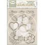 Preview: Stamperia - Stempelset "Flowers and Hearts" Clear Stamps