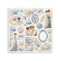 Preview: Stamperia - Aufkleber "Silent Sea" Sticker 16,5x16,5cm - 4 Bogen