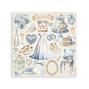 Preview: Stamperia - Aufkleber "Silent Sea" Sticker 16,5x16,5cm - 4 Bogen