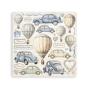 Preview: Stamperia - Aufkleber "Silent Sea" Sticker 16,5x16,5cm - 4 Bogen