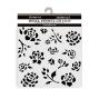Preview: Stamperia - Schablone 12x12cm "Buds Pattern" Stencil