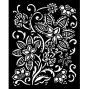 Preview: Stamperia - Schablone 20x25cm "Batik Flowers" Stencil