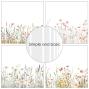 Preview: Simple and Basic - Designpapier "Floral Borders" Paper Pack 6x6 Inch - 24 Bogen 